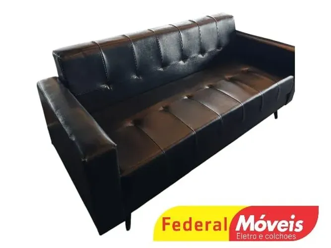 Sofá para Recepção 3 lugares Retrô Novo - Fazemos Entregas