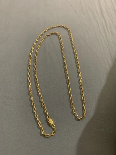 Corrente cadeado ouro 18k