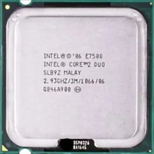 PROCESSADOR CORE 2 DUO - E7500 - 2.9 GHZ - 14% DE DESCONTO