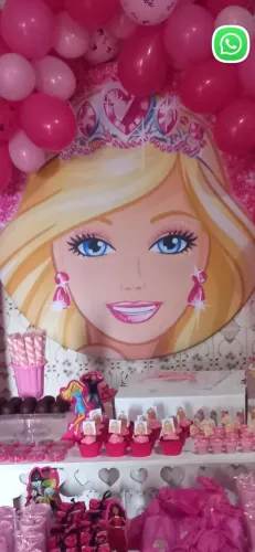 Painel de festa da barbie