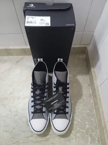 Tênis Converse Chuck Taylor All Star Hi Vintage Athletic Original Novo Azul/Preto 42