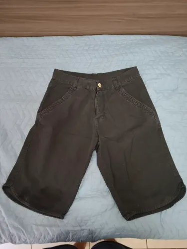 Bermuda Masculina Preta Santo Expedito