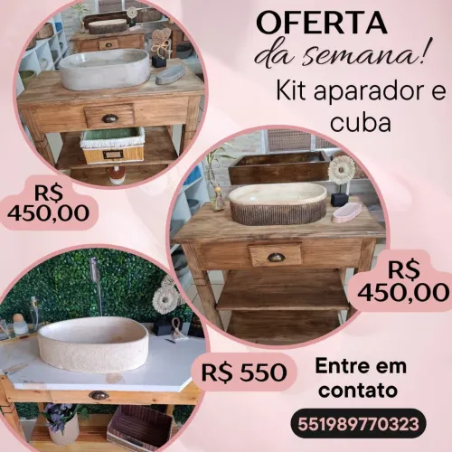 Kit Aparador e Cuba Rússia R$ 550