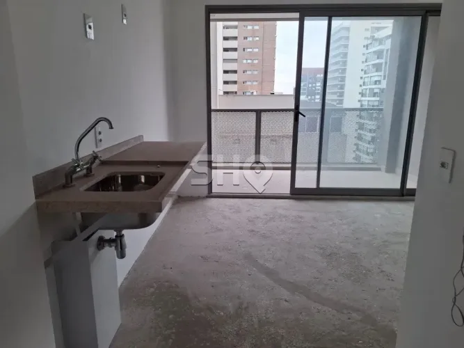 Studio bem localizado mobiliado era stand de vendas