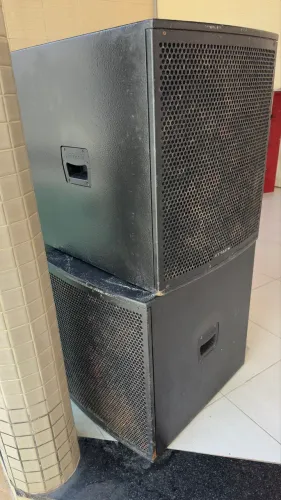 Caixa de som ativa e passiva profissional - Grave Attack 