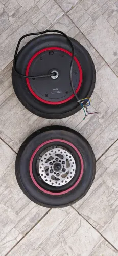 roda traseira e motor 400w 36v 10 polegadas para patinete eletrico foston x3 pro  