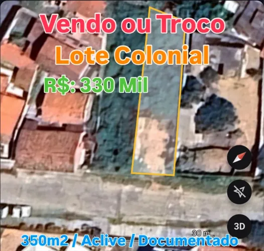 Vendo ou Troco Lote Colonial, por imóvel no  Eldorado