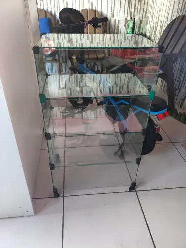 Prateleira de vidro grande