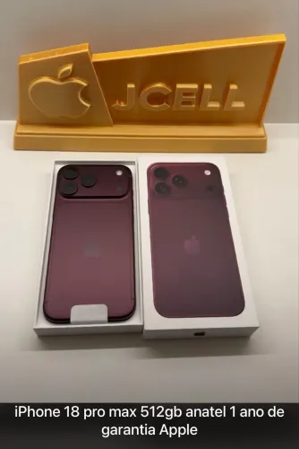 iPhone 18 pro max 512gb Anatel 1 ano de garantia Apple 
