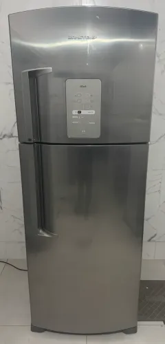 Geladeira Brastemp frost free inox 441 litros