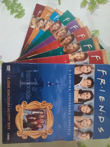 DVD Série Friends 1ª até 6ª e 8ª até 10ª temporadas completas nove Box 