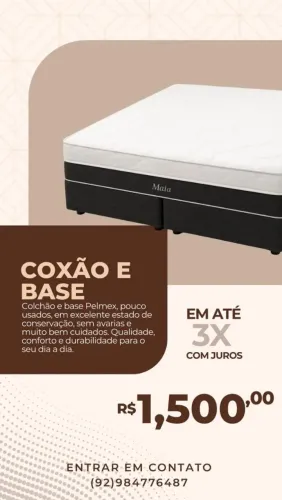 VENDE-SE CAMA E BASE