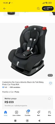 Cadeirinha para bebe