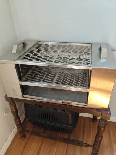 Churrasqueira ecológica sem fumaça aço inox