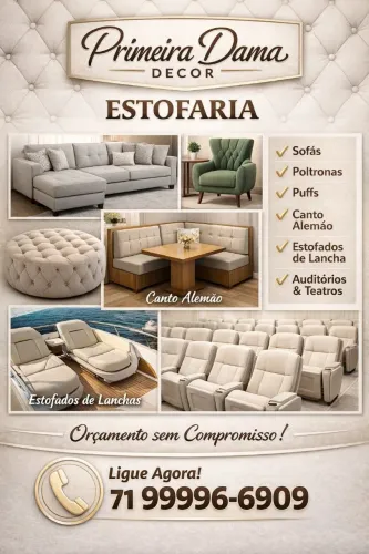 Estofaria que cabe no seu bolso