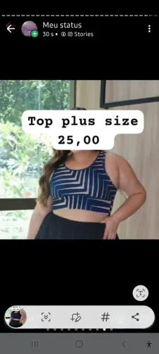 Top plus size  tam g1
