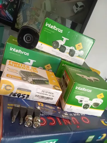 Câmeras de segurança kit completo 10 X. R$ 162