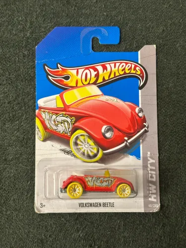 Fusca vermelho Hotwheels (Volkswagen Beetle)