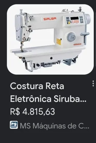 Máquina de costura reta