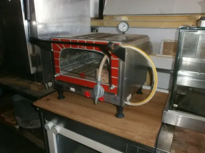 forno refratário - á gás - com infravermelho -  mini-chef- marca progas
