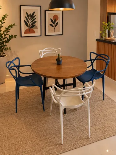 Mesa de jantar com 4 cadeiras preço top