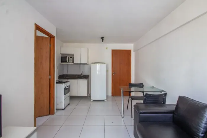 Apartamento mobiliado com 1 quarto para alugar em Recife