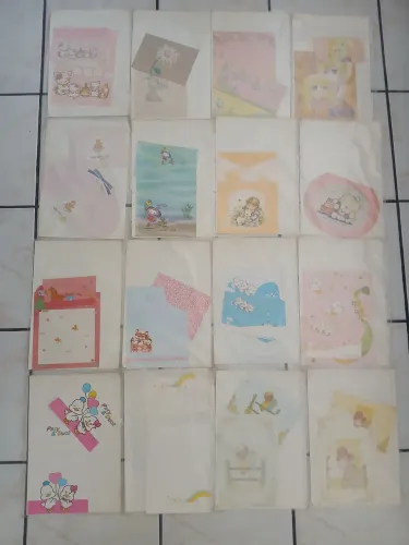 Lote de Papéis de carta ( com envelope e sem envelope)