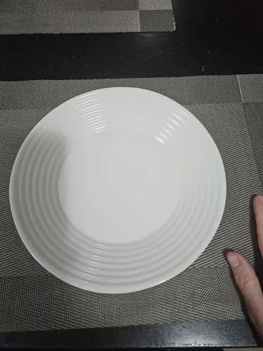 Pratos refeição vidro branco 