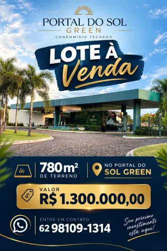 LOTE À VENDA NO PORTAL DO SOL GREEN