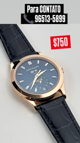 Relógio PATEK PHILIPPE GENEVE AUTOMÁTICO FASES DA LUA 