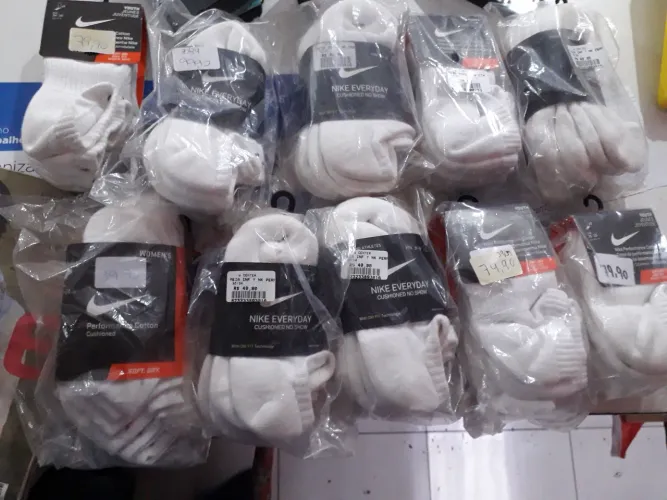 10 KIT DE MEIAS NIKE ORIGINAIS NOVAS NA EMBALAGEM