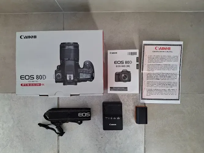SOMENTE HOJE: Câmera Fotográfica Profissional Canon EOS 80D