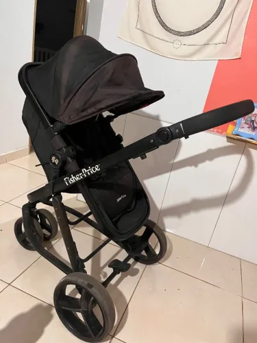 Carrinho Moises + bebê conforto Fischer Price