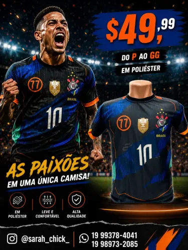 Camisa Corinthians/Brasil
