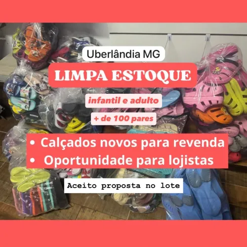 QUEIMA DE ESTOQUE - Lote de calçados novos para revenda