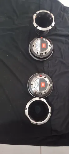 ? PAR DE DRIVERS JBL D405 TRIO + CORNETAS DE ALUMÍNIO JBL! ?