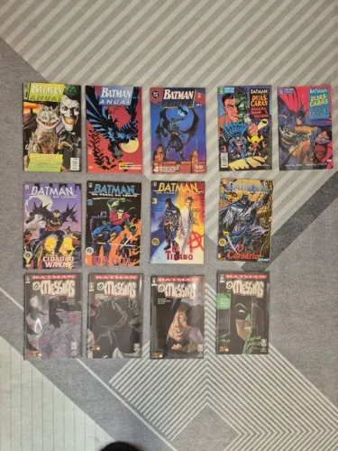 Lote HQs Batman 1 (Anuais / Messias / Túnel do Tempo) (13 edições)