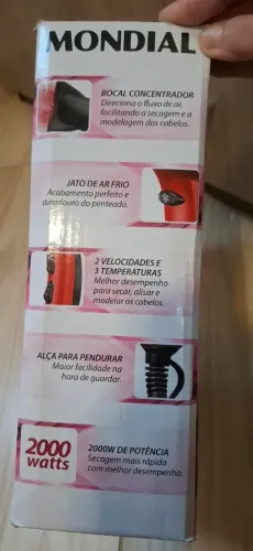 Secador Mondial Infinity Íon 2500