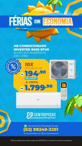 Ar condicionado 9000 BTUS Novo