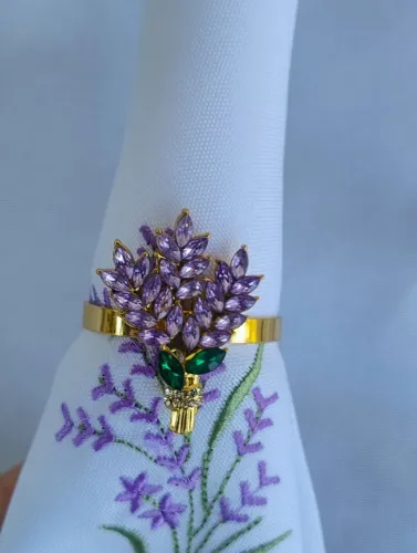 Anéis porta guardanapos Lavanda