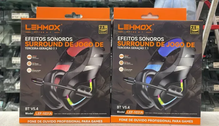 Headset Gamer Sem Fio Lehmox LEF-1031A