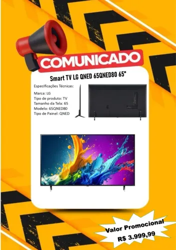 Tv de 65 polegadas