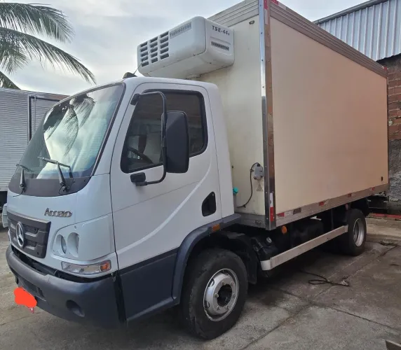 PASSO CAMINHÃO REFRIGERADO BAU PRATELEIRA 3/4 VUC MERCEDES-BENZ ACELLO 1016 ano 2018