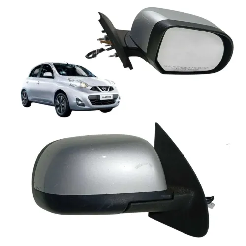 Retrovisor Elétrico Direito Nissan March 2012-2018
