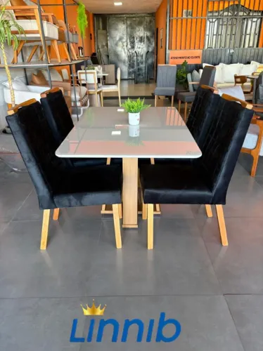 MESA RUBI 120 X 80 c/4 CADEIRA CALIFÓRNIA PAGA SOMENTE NA ENTREGA EM ATE 12x SEM JUROS