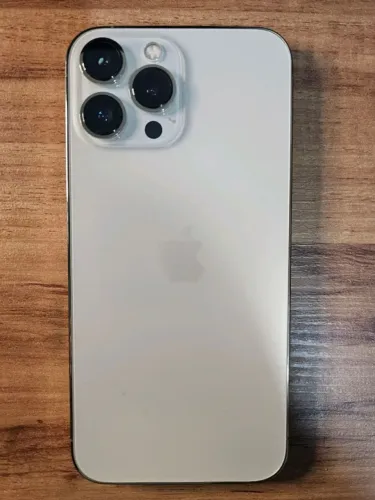 Iphone 13 pro max dourado 128gb + carregador