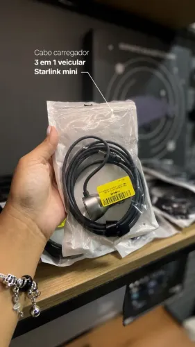 Cabo 3 Em 1 Veicular Starlink Mini 5 Metros