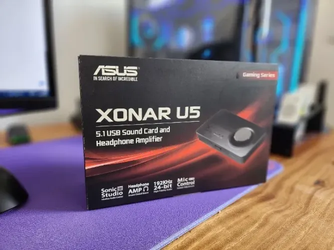 Placa de Som ASUS Xonar U5 USB DAC 5.1 para PC - Excelente Estado