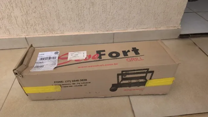 Gira grill 4 espetos churrasco SeveFort - nunca utilizado