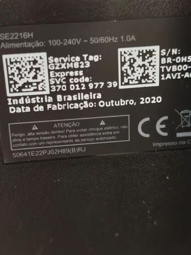 Monitor Dell 21.5" Full HD (SE2216H) - Impecável / Entrada HDMI e VGA